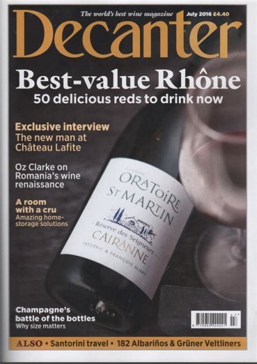 Decanter July 2016