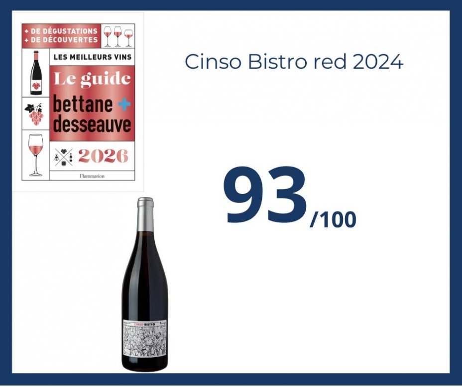 Guide bettane + Desseauve - Cinso Bistro red 2024