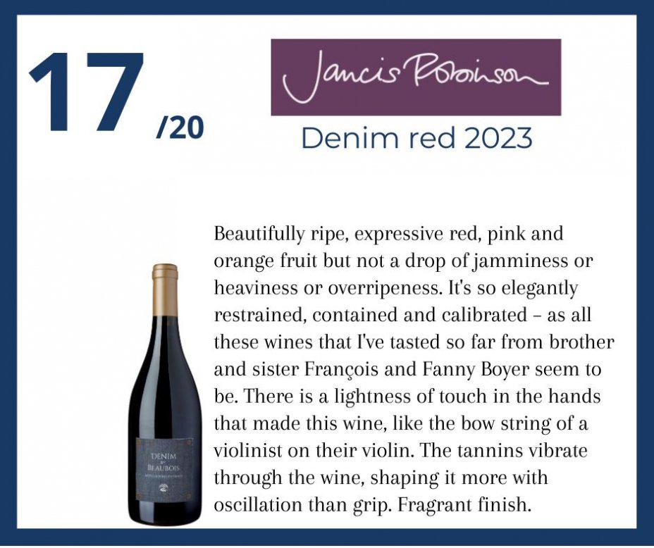 Jancis Robinson - Denim red 2023