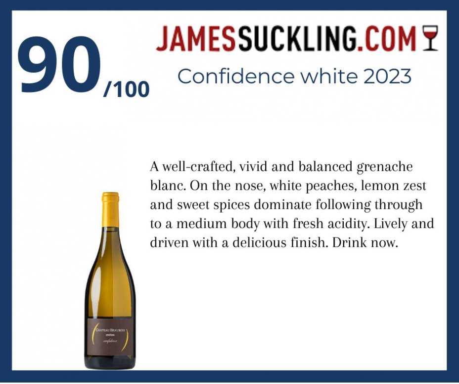 James Suckling - Confidence white 2023