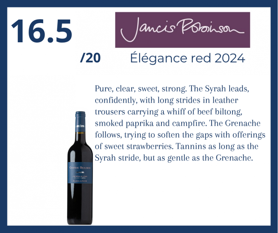 Jancis Robinson - �l�gance red 2024