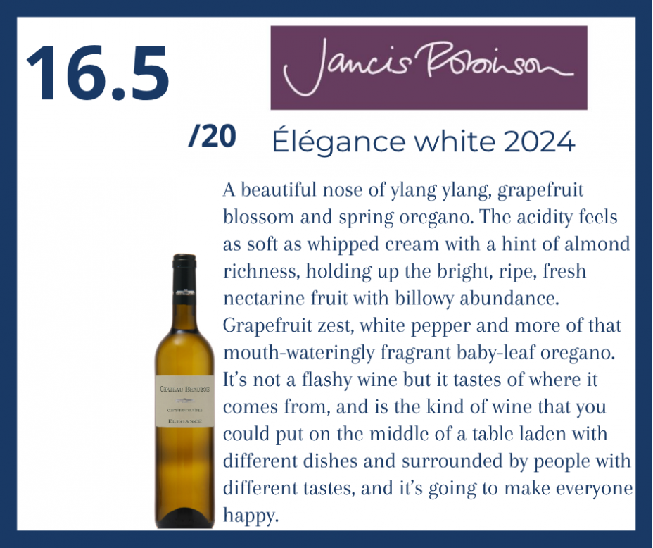 Jancis Robinson - �l�gance white 2024