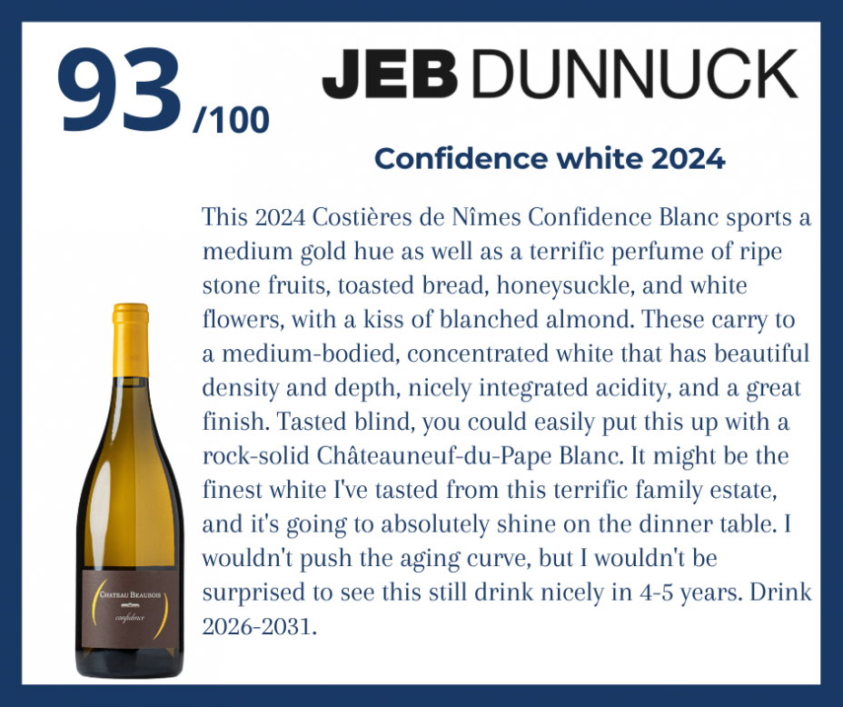 Jeb Dunnuck - Confidence white 2024